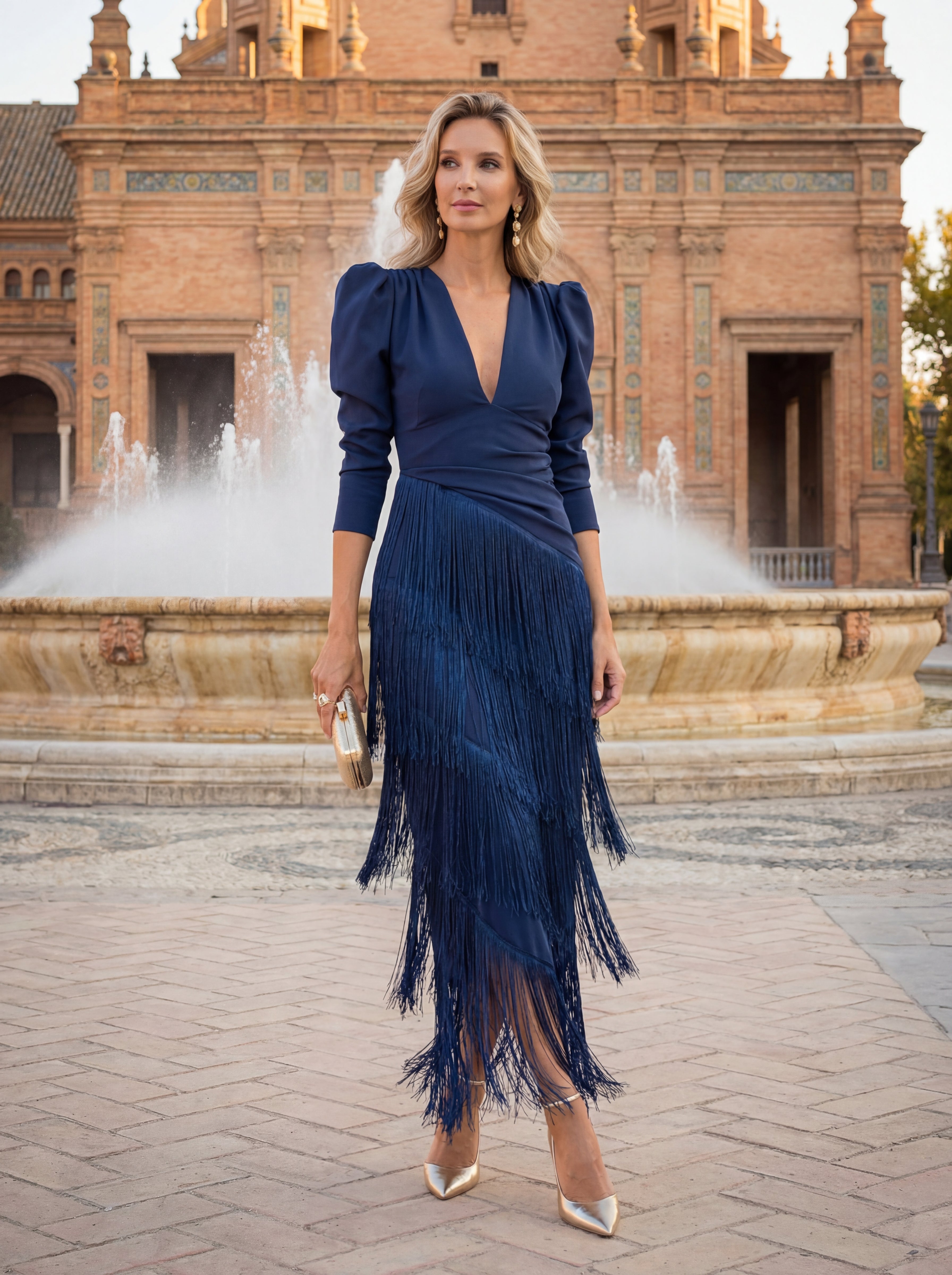 Salvia | Fringe Robe