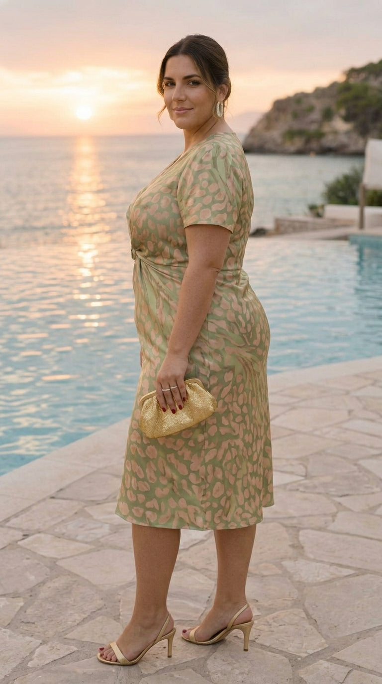 Robe midi nouée
