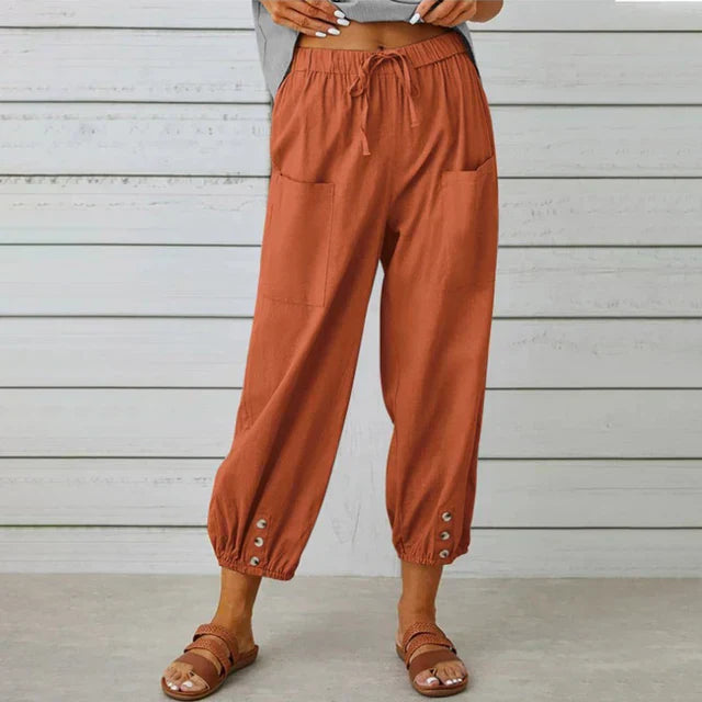 AliceLeon™ | Pantalons Taille Haute Relaxed