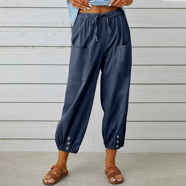 AliceLeon™ | Pantalons Taille Haute Relaxed