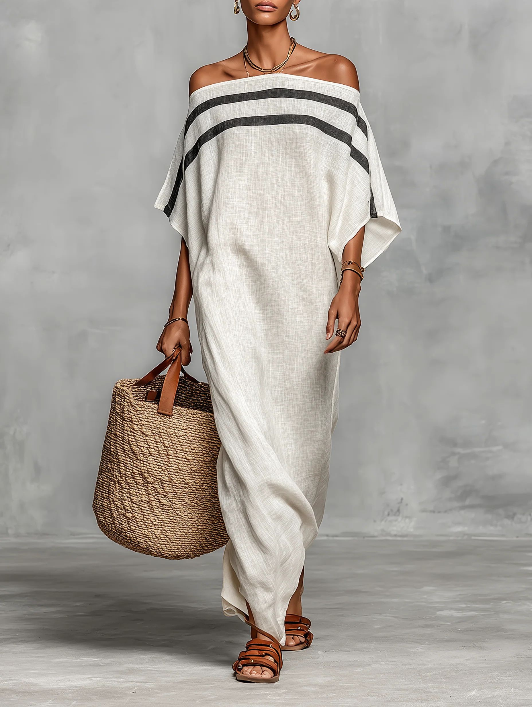 AliceLeon™ | Robe maxi épaules dénudées