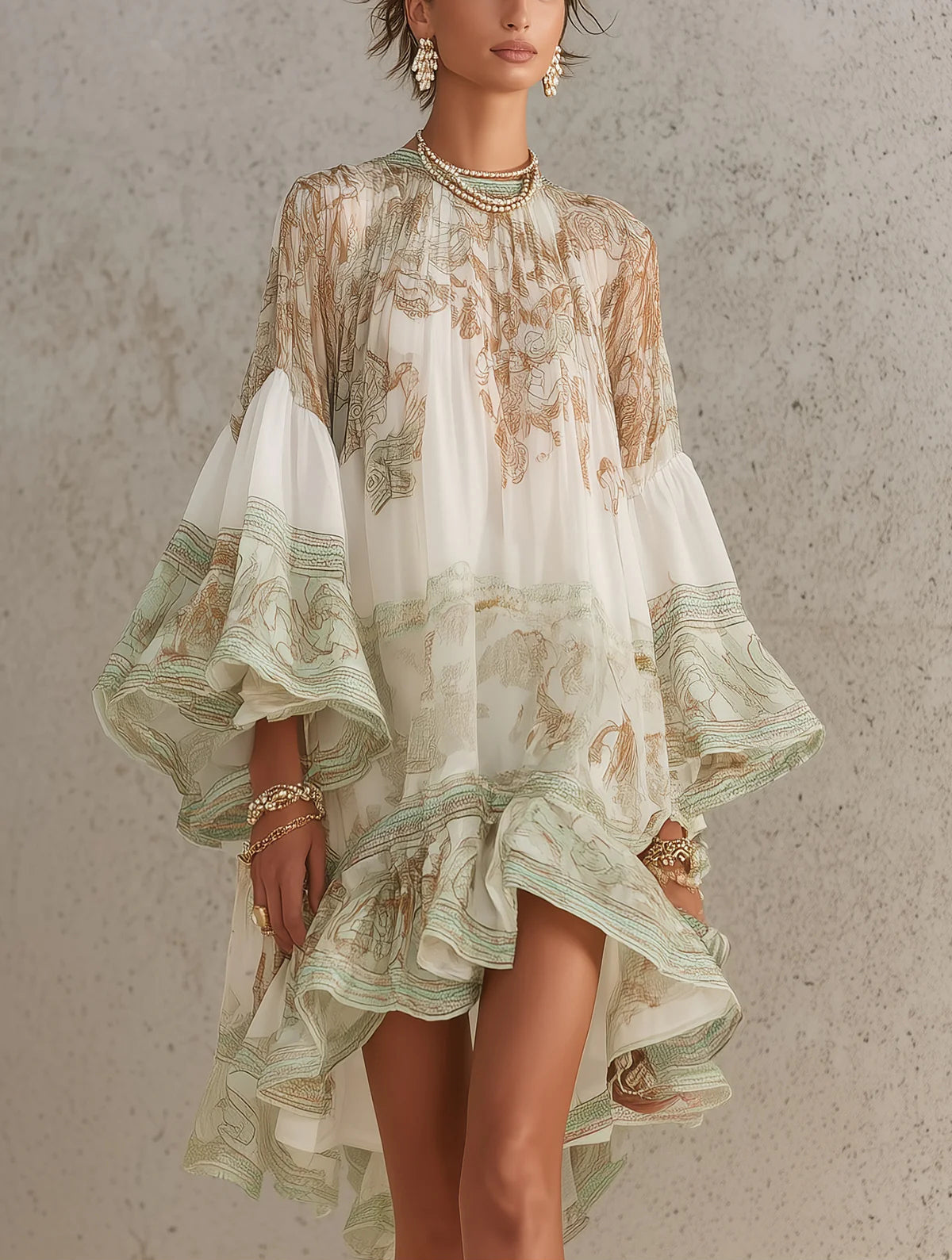 Rosalie | Robe Mini en Mousseline