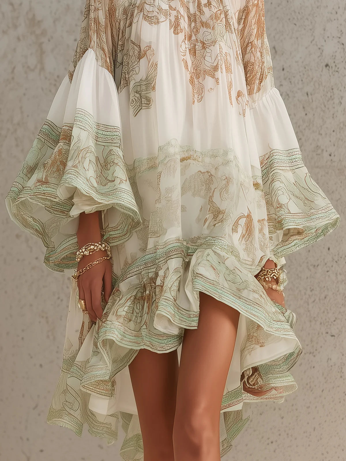 Rosalie | Robe Mini en Mousseline