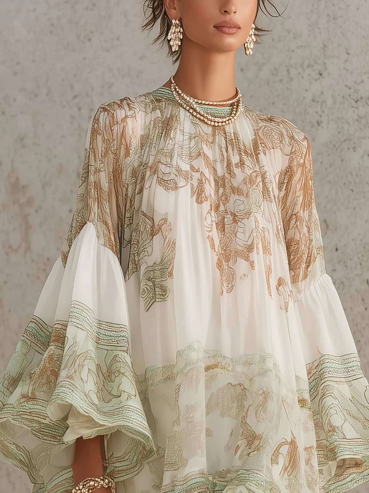 Rosalie | Robe Mini en Mousseline