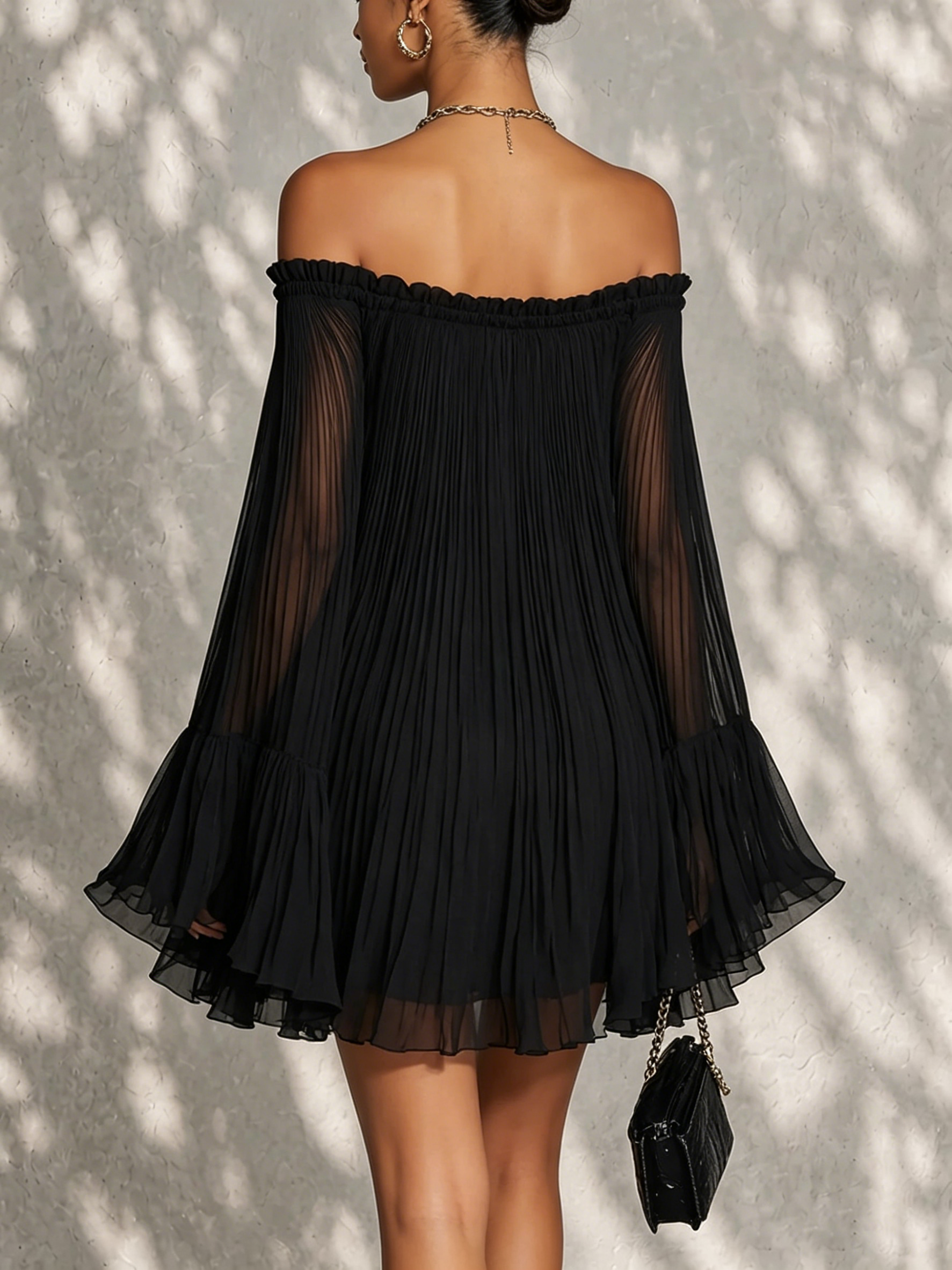 Océane | Robe Mini Épaules Dénudées