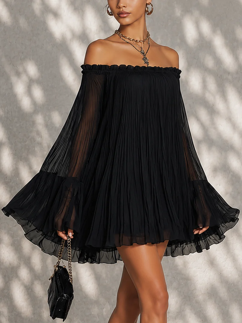 Océane | Robe Mini Épaules Dénudées