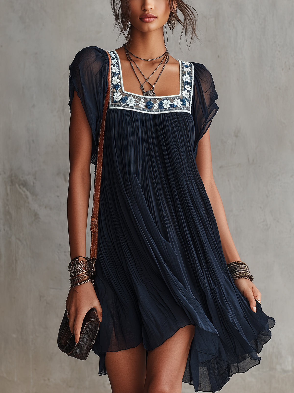 Apolline | Robe Mini Plissée