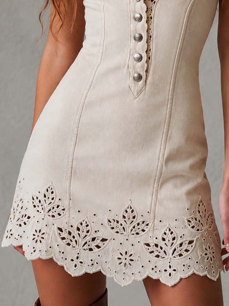Gabrielle | Robe Mini en Dentelle