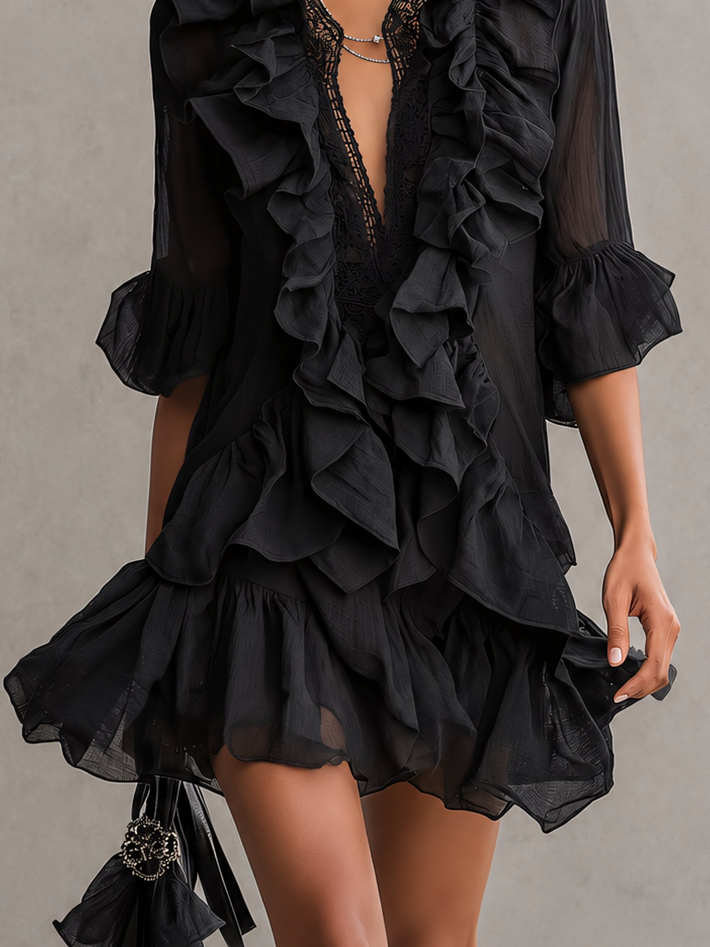 Anaïs | Robe Mini à Volants
