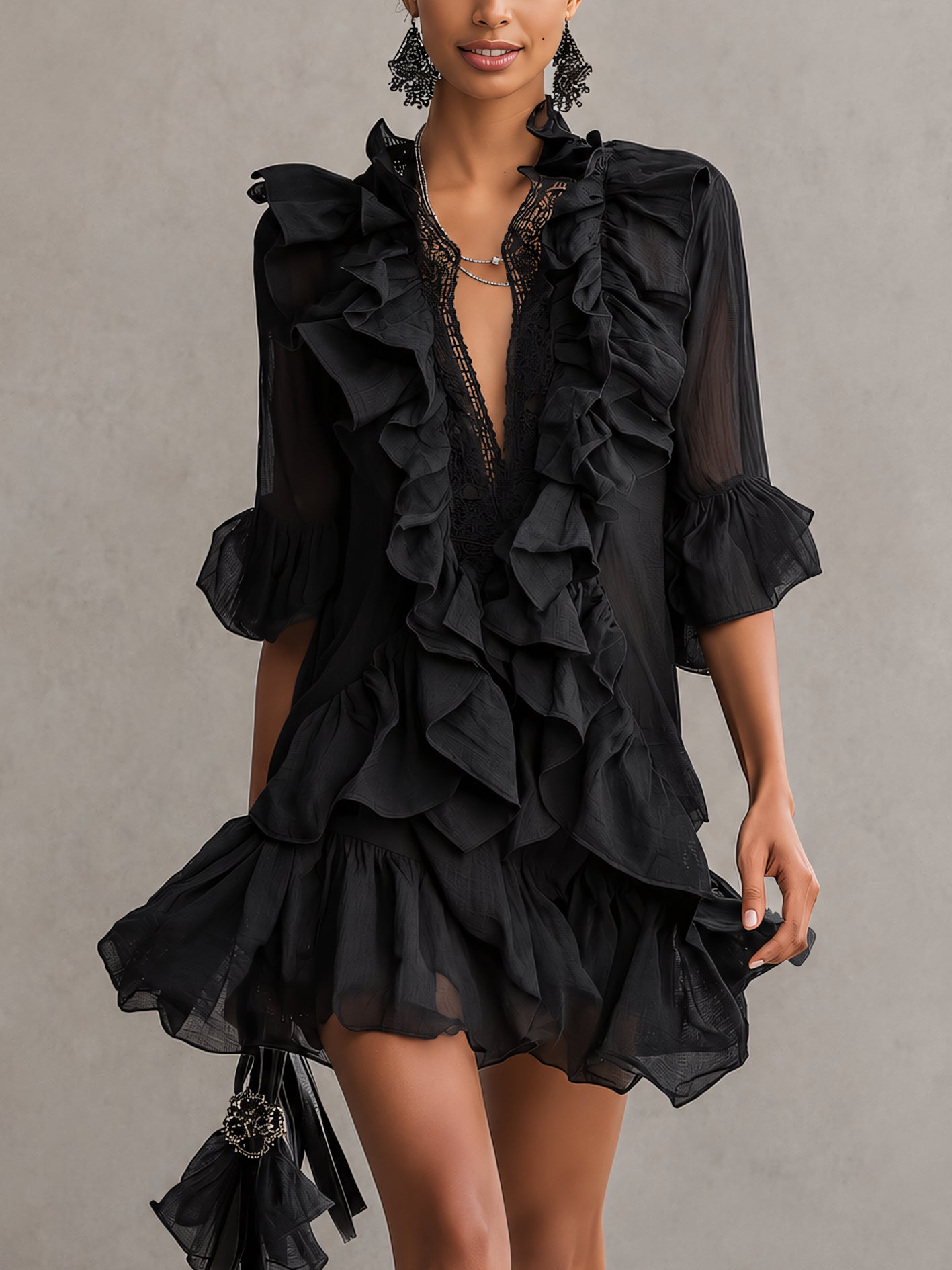 Anaïs | Robe Mini à Volants