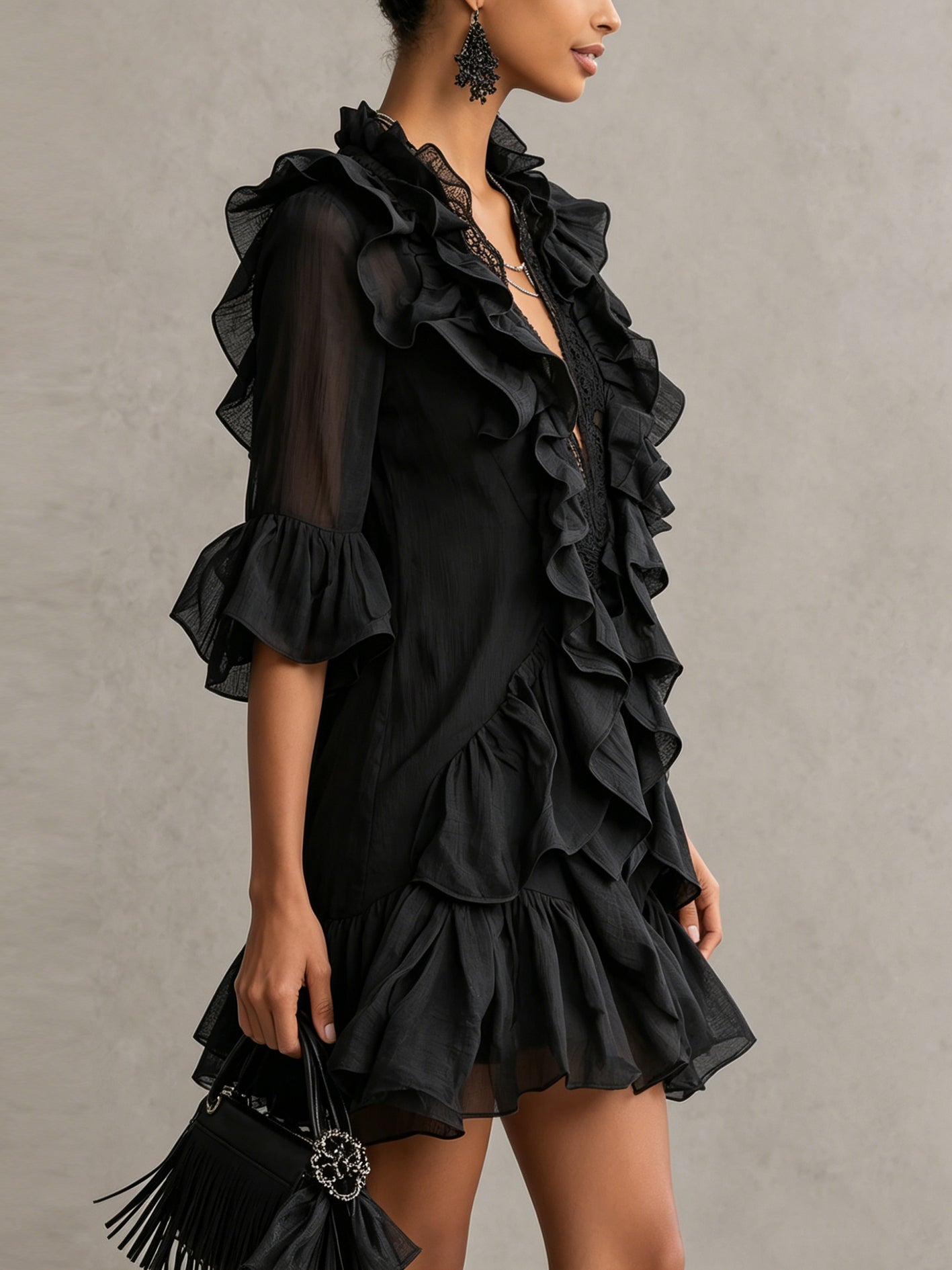 Anaïs | Robe Mini à Volants