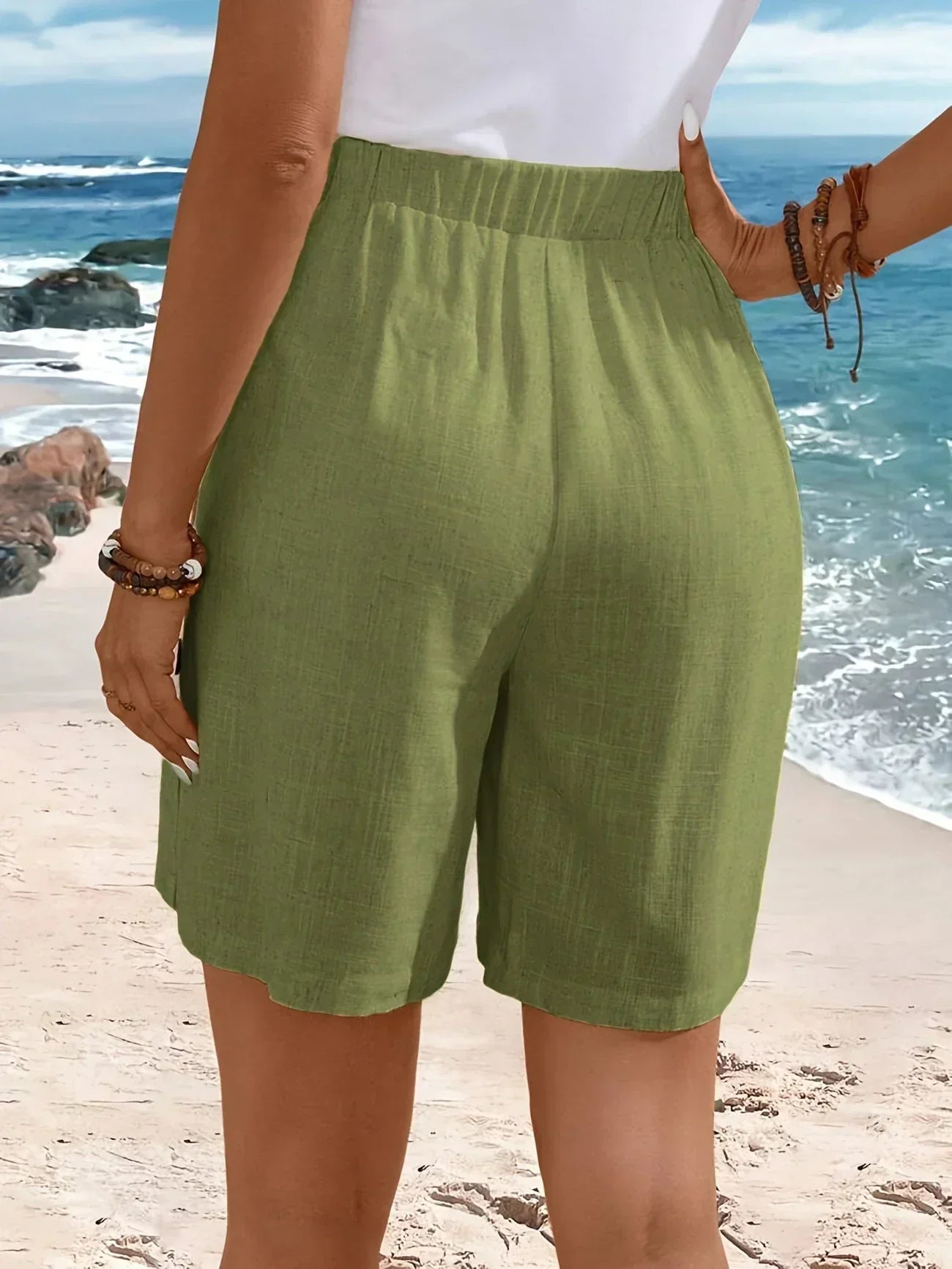 AliceLeon™ | Short à Boutons Confortable