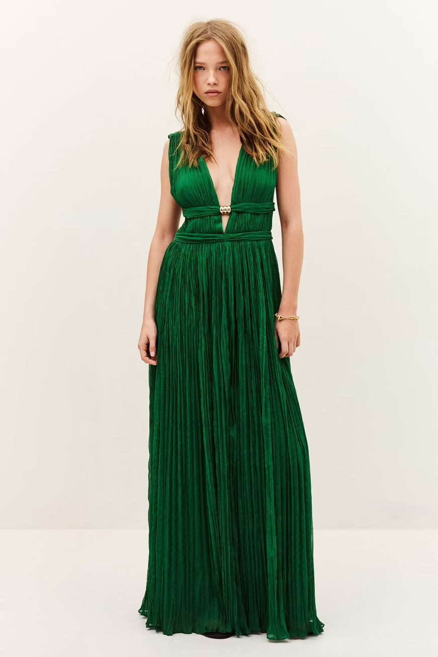 Maxi Robe à Décolleté en V