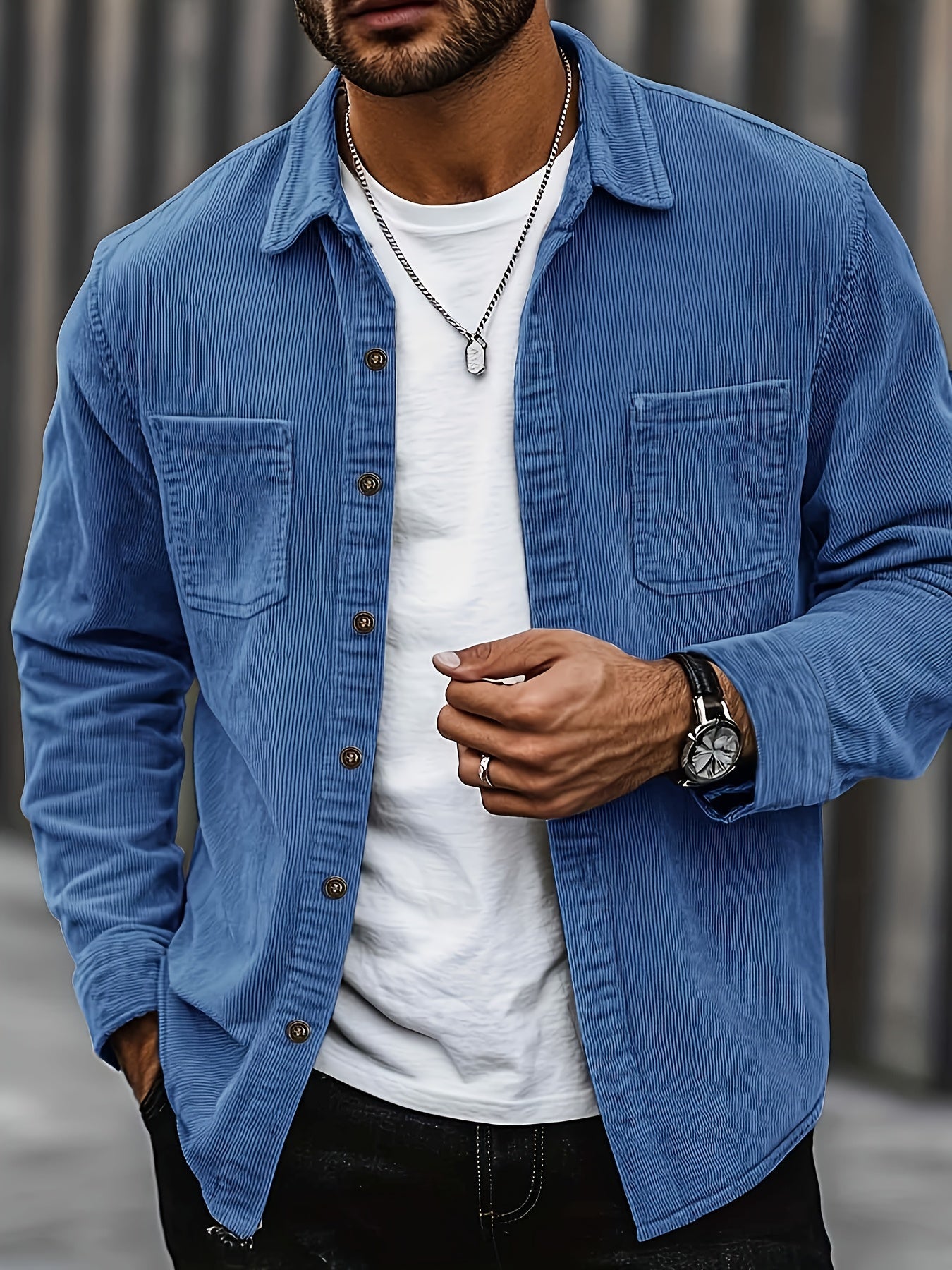 Bryce | Chemise d'extérieur texturée côtelée
