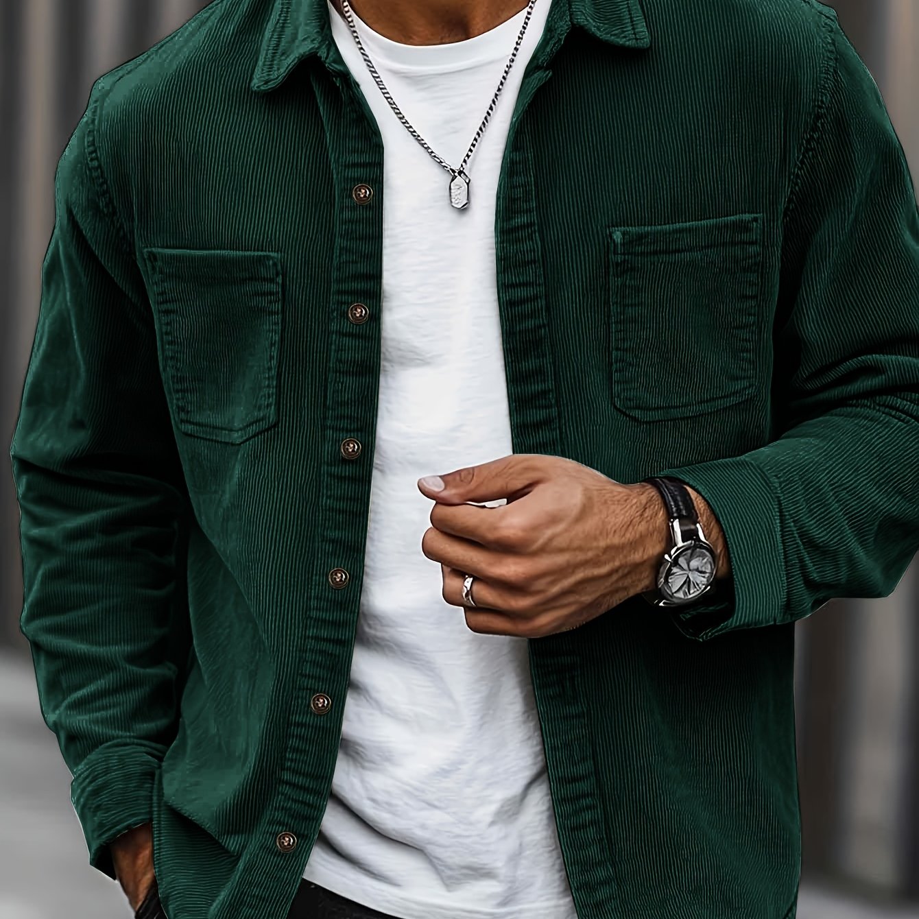 Bryce | Chemise d'extérieur texturée côtelée
