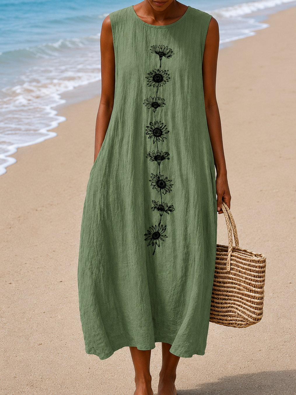 AliceLeon™ | Robe Midi Sans Manches