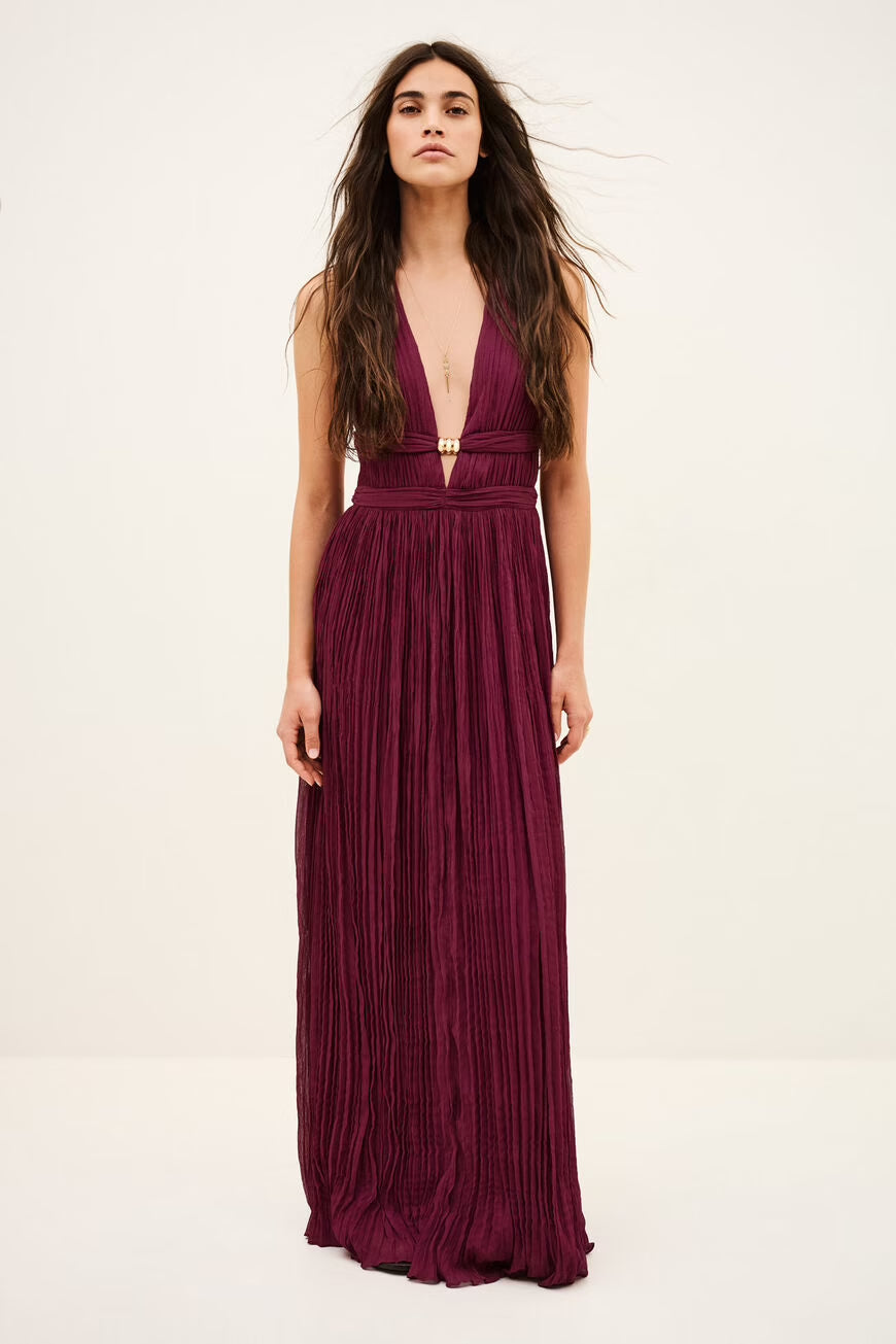 Maxi Robe à Décolleté en V