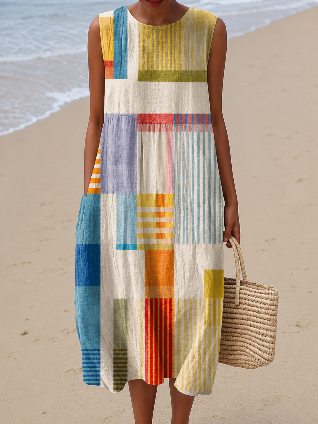 AliceLeon™ | Robe Midi Sans Manches