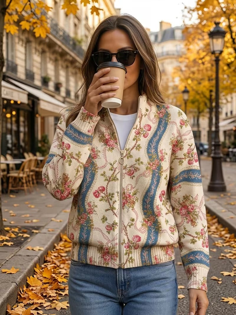 Eulalia | Cardigan à Roses