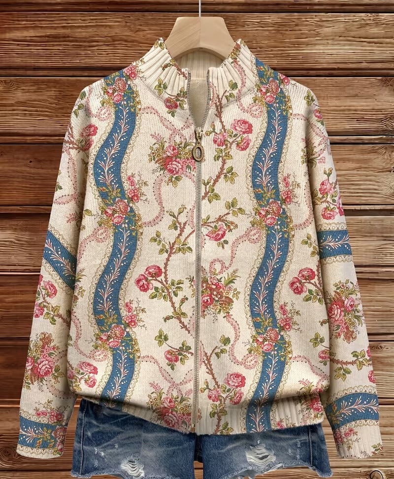 Eulalia | Cardigan à Roses