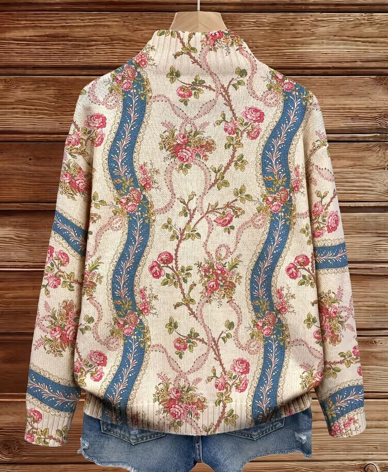 Eulalia | Cardigan à Roses