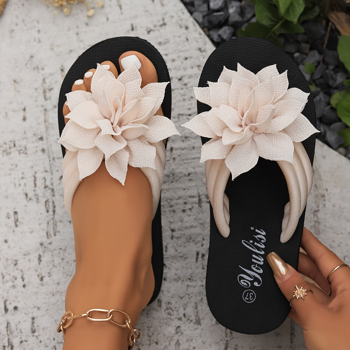 AliceLeon™ | Élégantes Sandales Fleur Livia