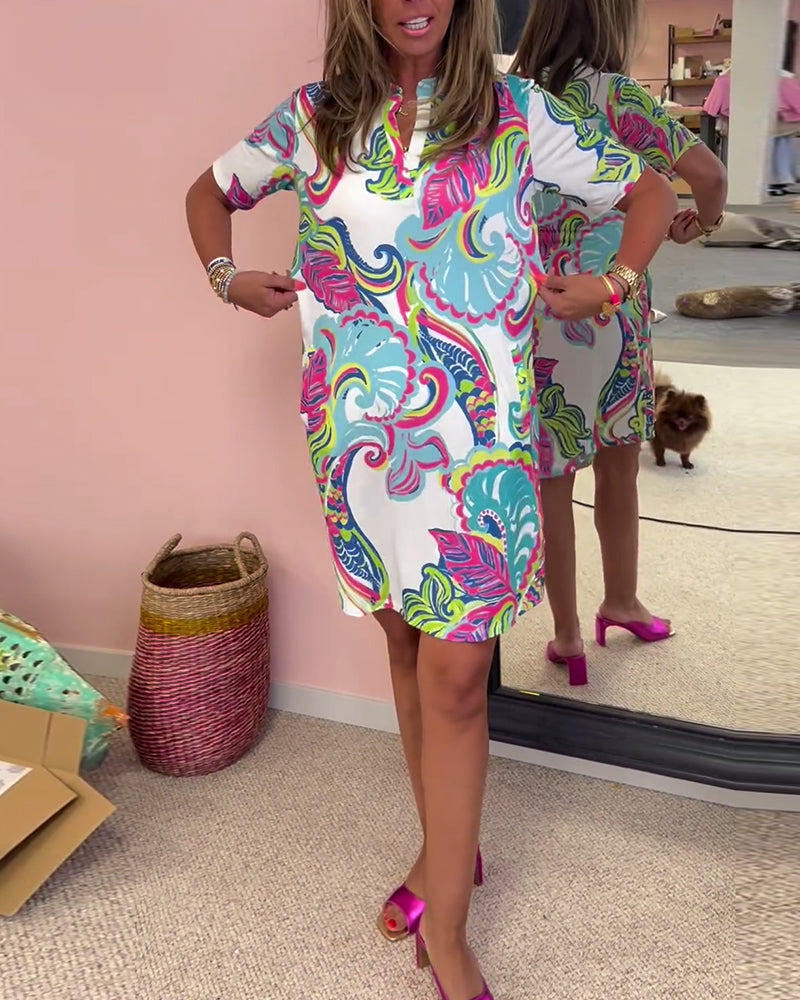 Imprimé Midi Dress