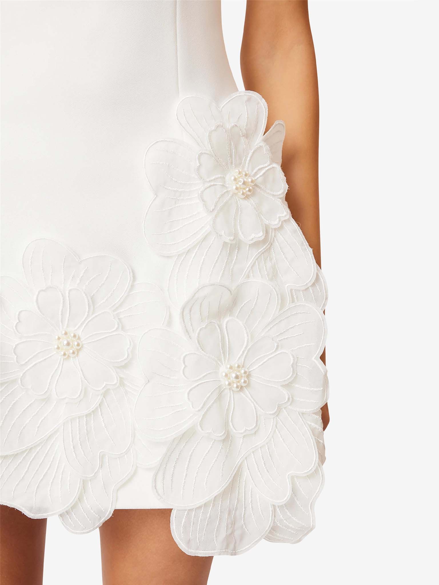 Robe Mini Élegante Sans Manches avec Découpe