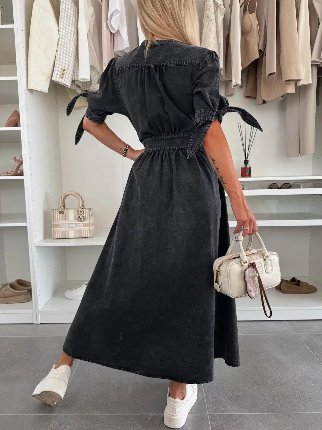 AliceLeon™ | Robe en denim vibrante
