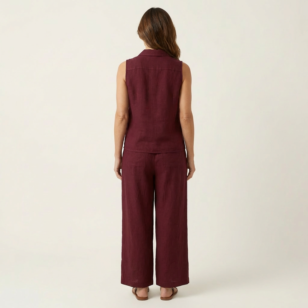 Ensemble Cache-Cœur avec Pantalon Large