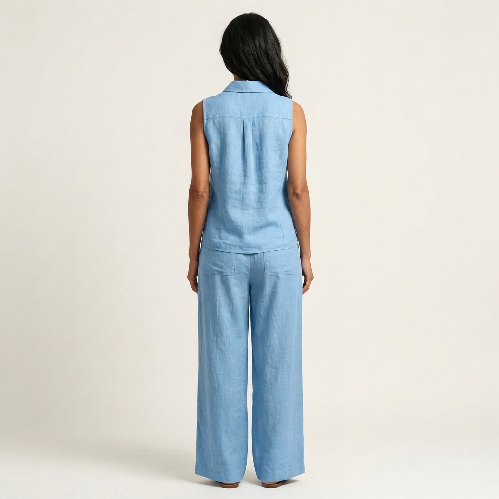 Ensemble Cache-Cœur avec Pantalon Large
