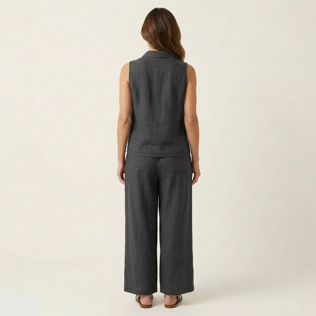 Ensemble Cache-Cœur avec Pantalon Large