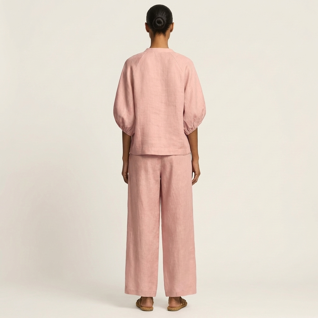 Ensemble à Manches Bouffantes Zippé
