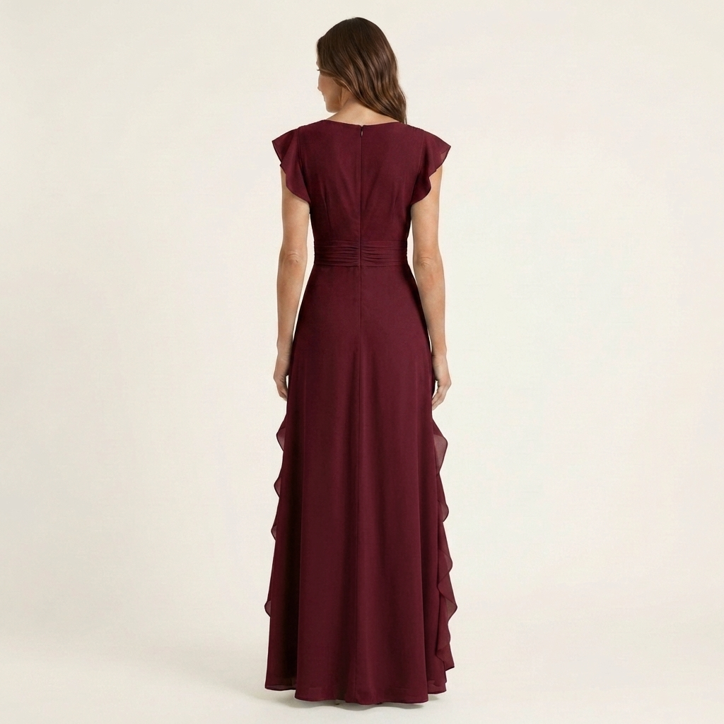 Robe Maxi à Décolleté Croisé