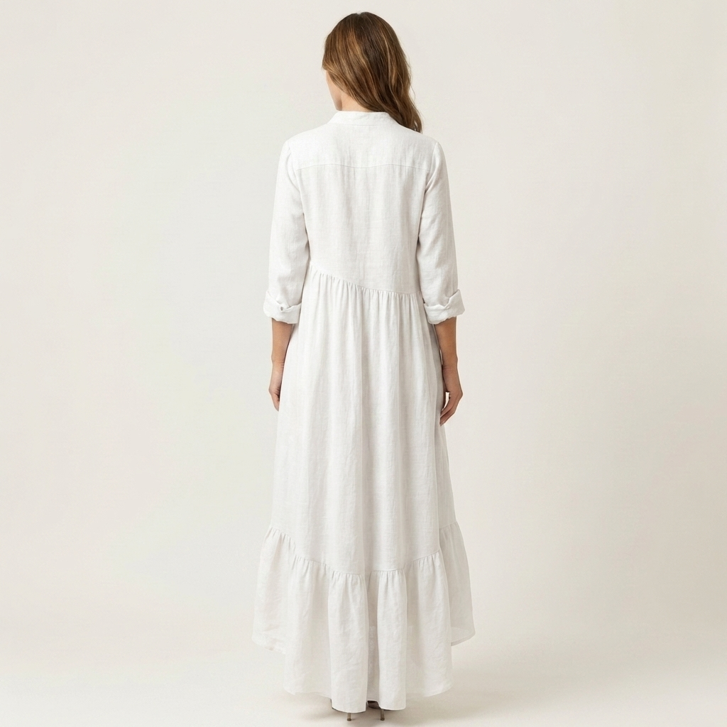 Robe Maxi à Col Montant