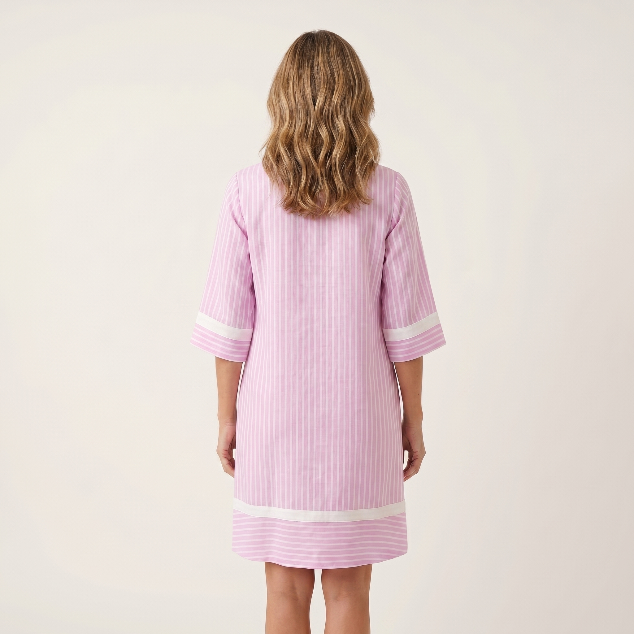 Robe Rayée en Coton