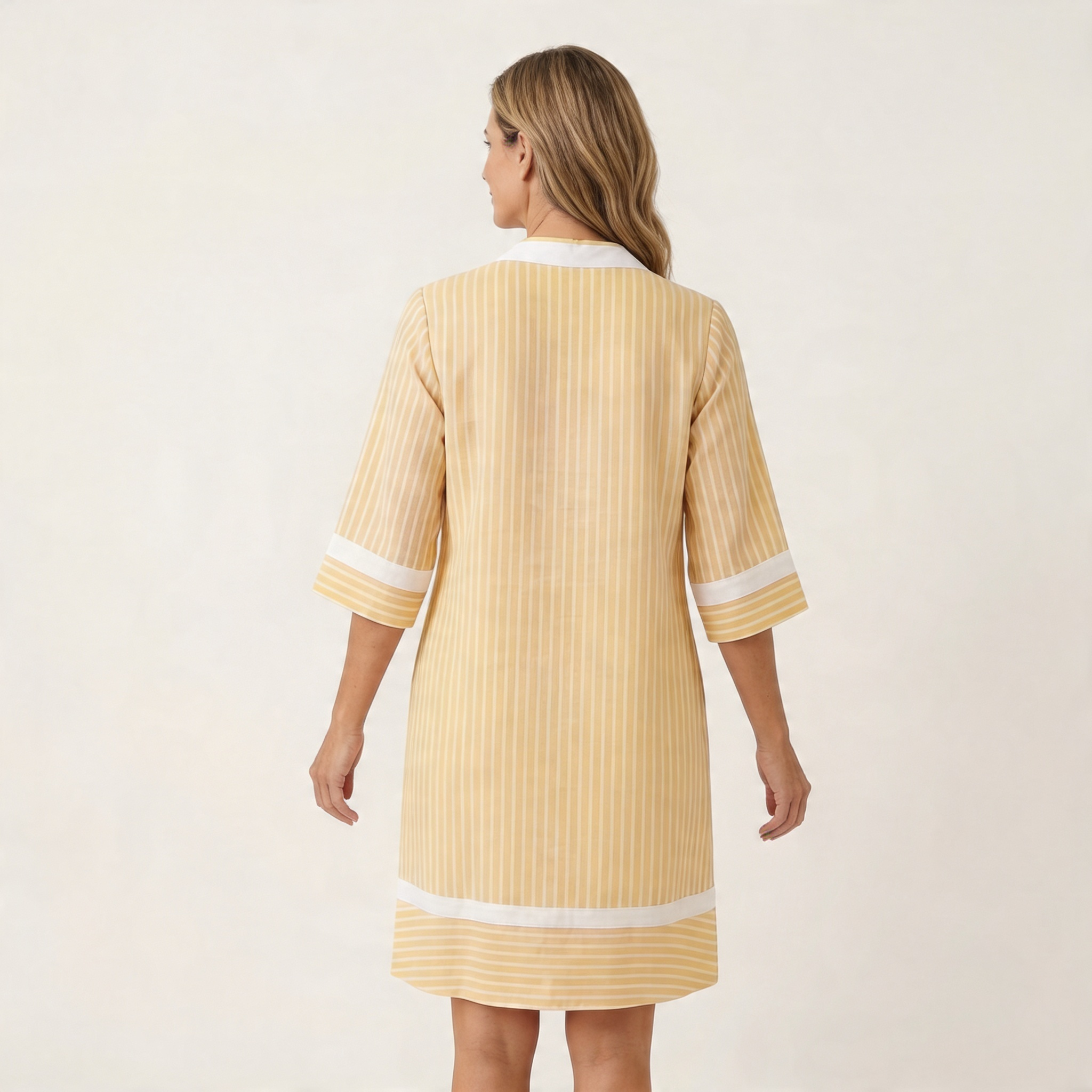 Robe Rayée en Coton