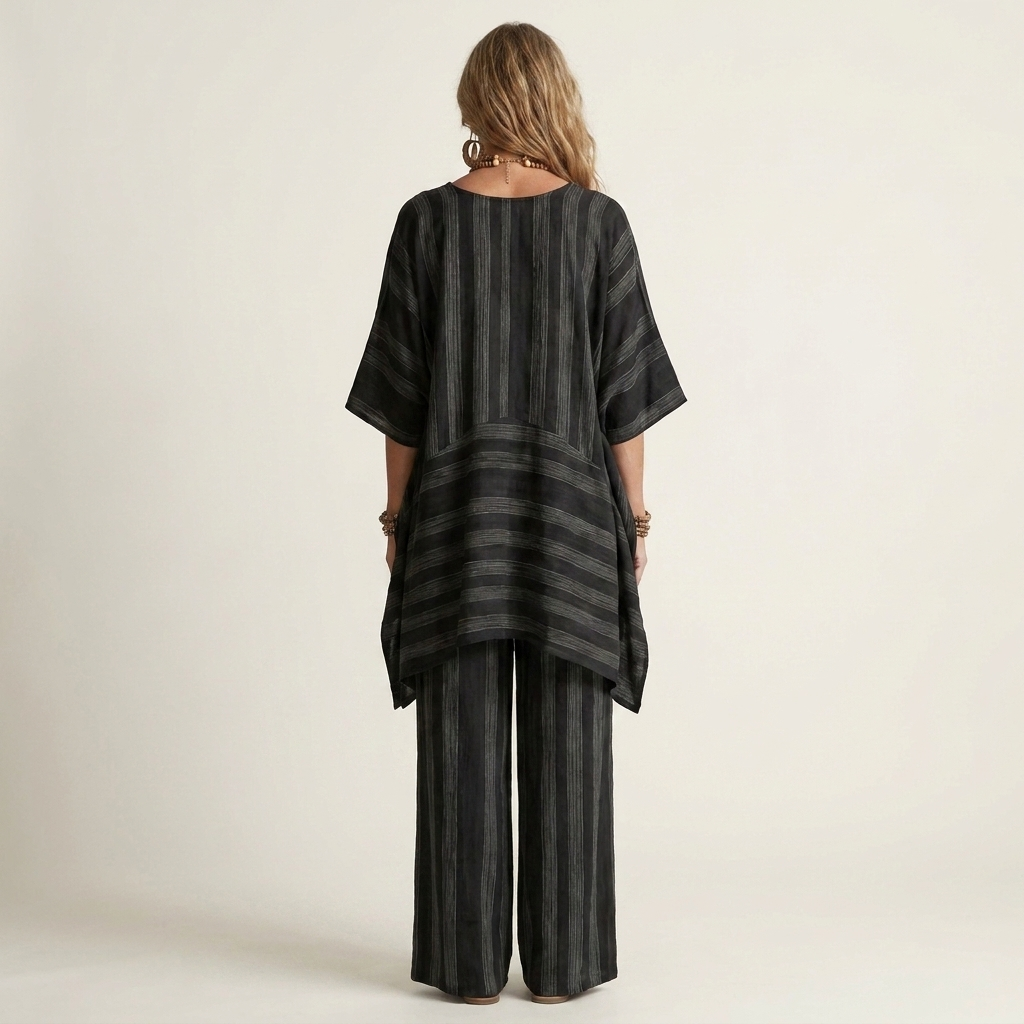 Ensemble Bicolore en Coton-Lin