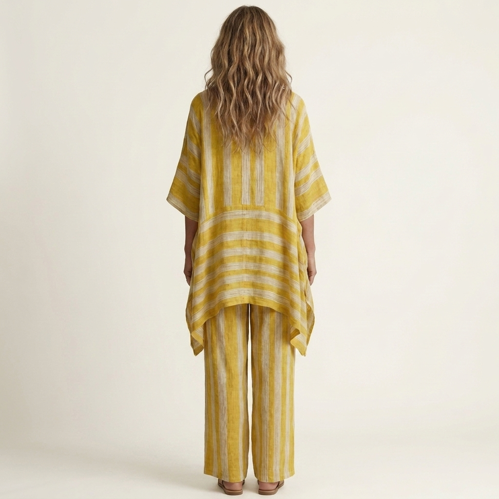 Ensemble Bicolore en Coton-Lin