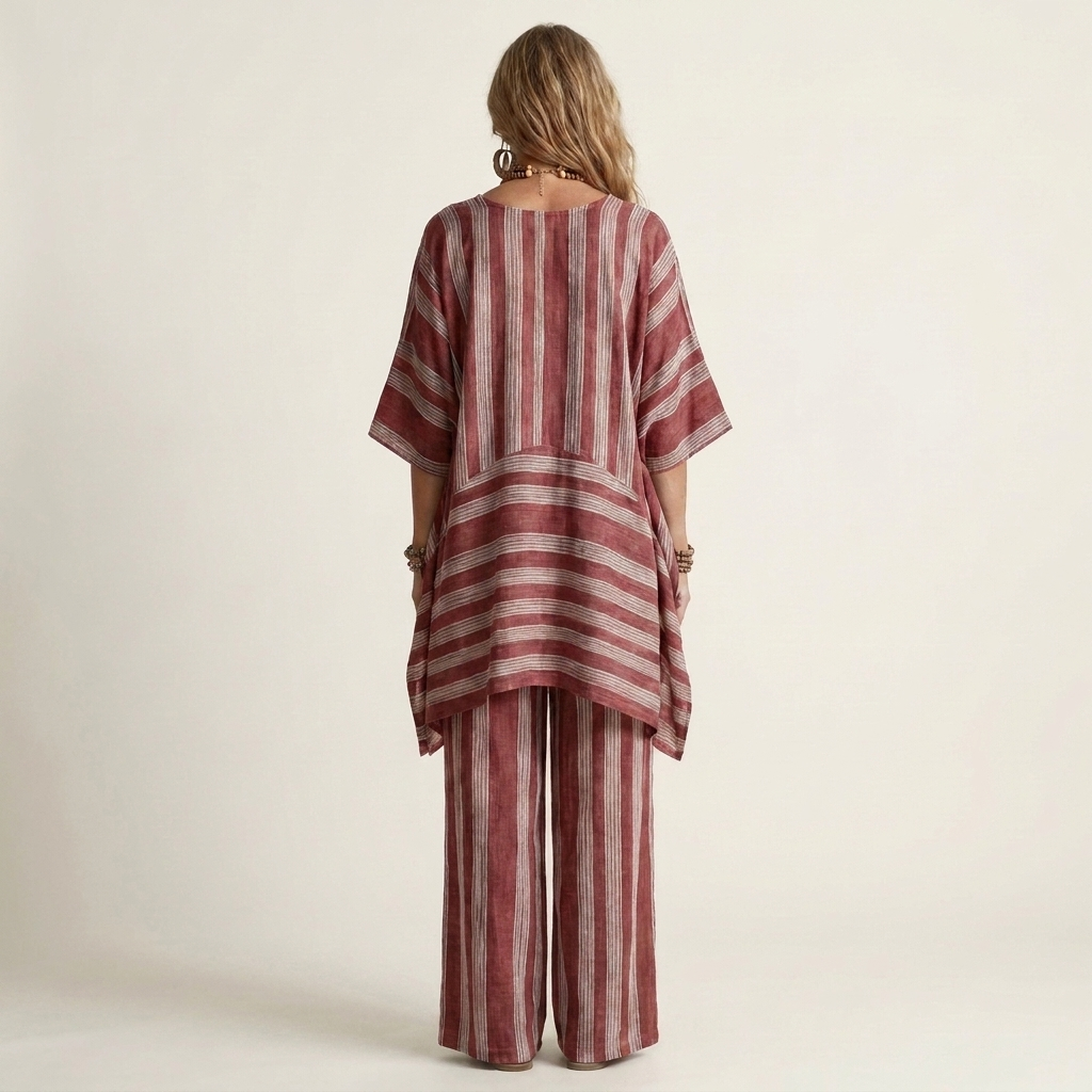 Ensemble Bicolore en Coton-Lin