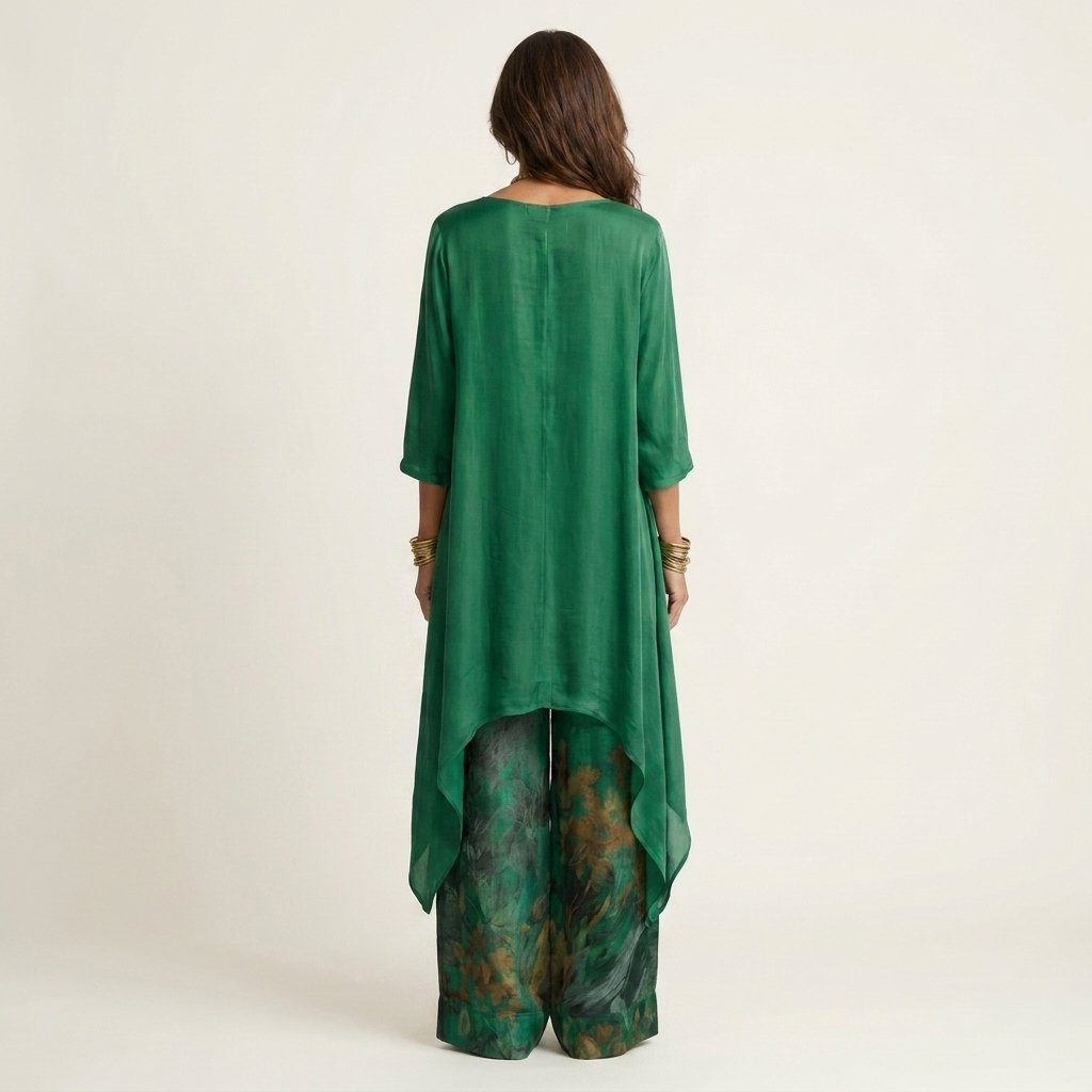 Ensemble Asymétrique Coton-Soie
