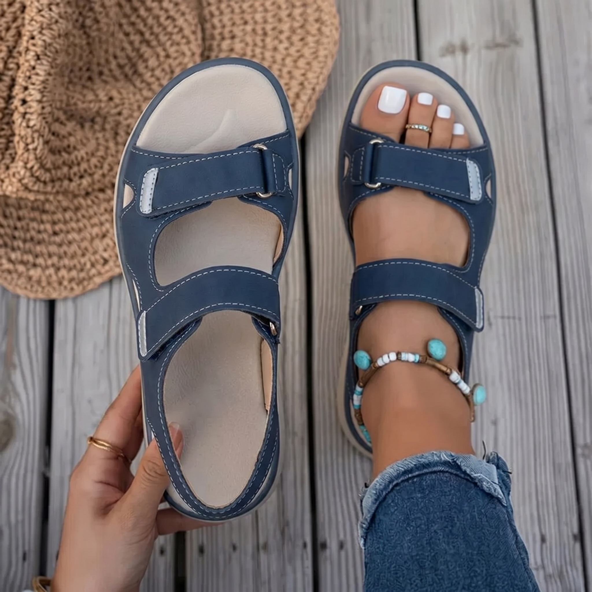 Noreen | Sandales Confortables et Réglables