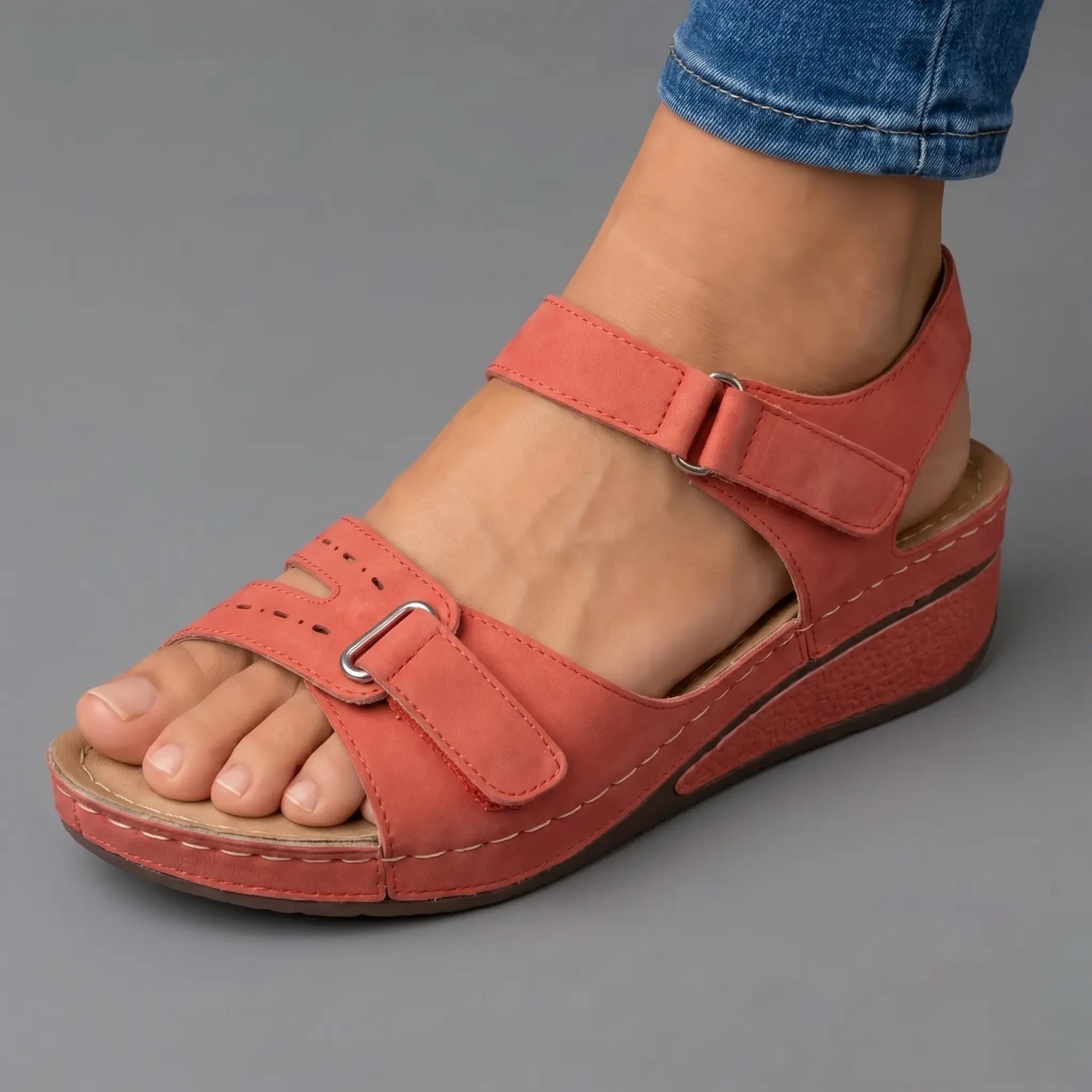 Coralie | Sandales Wedge Confort avec Rembourrage