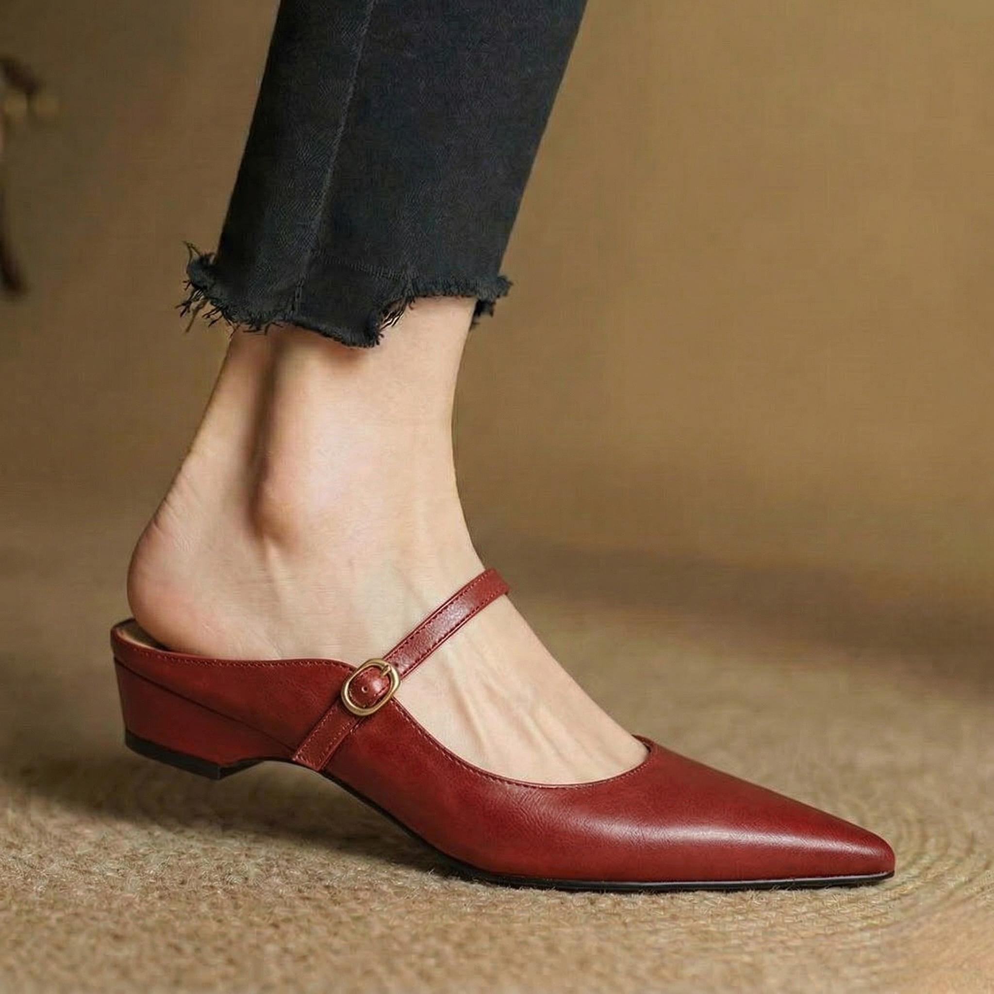 Authentic Leather Neok Mules