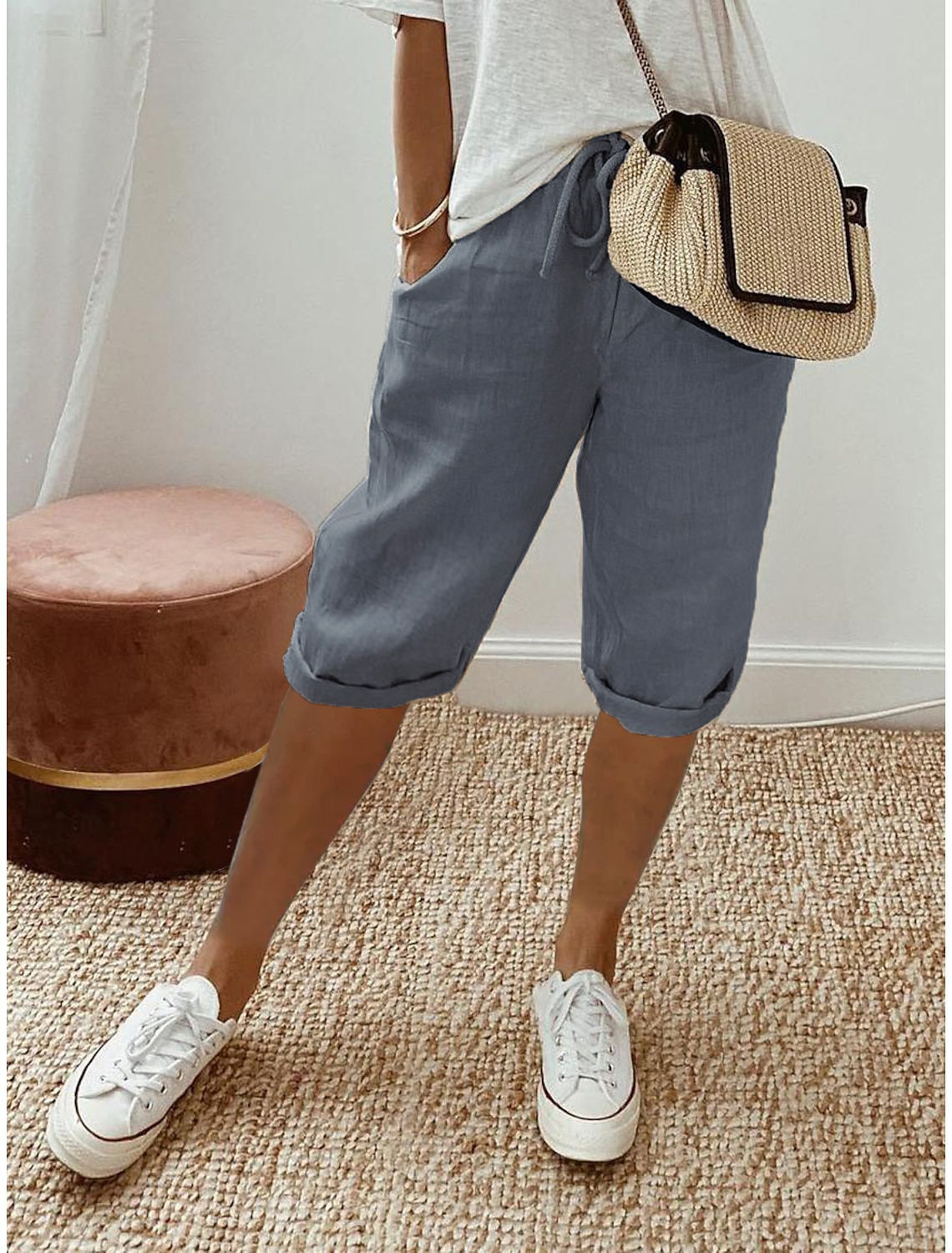 AliceLeon™ | Pantalon Capri Relaxed Fit