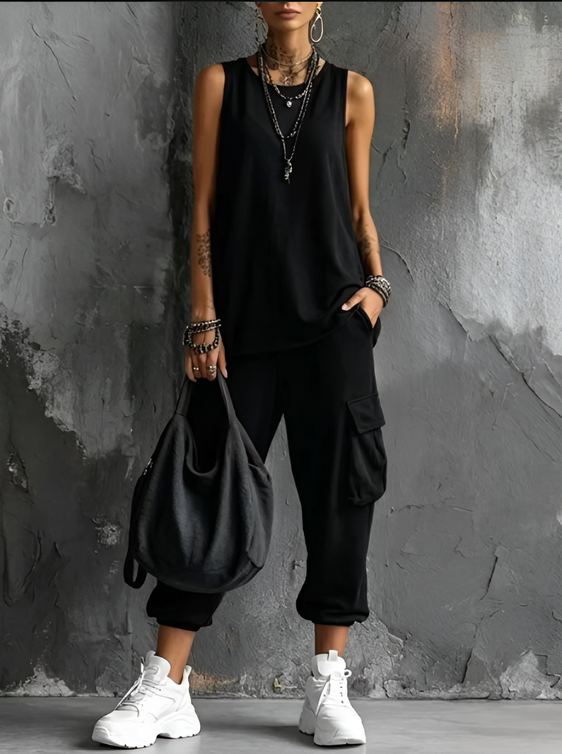 Tenue décontractée au style urbain