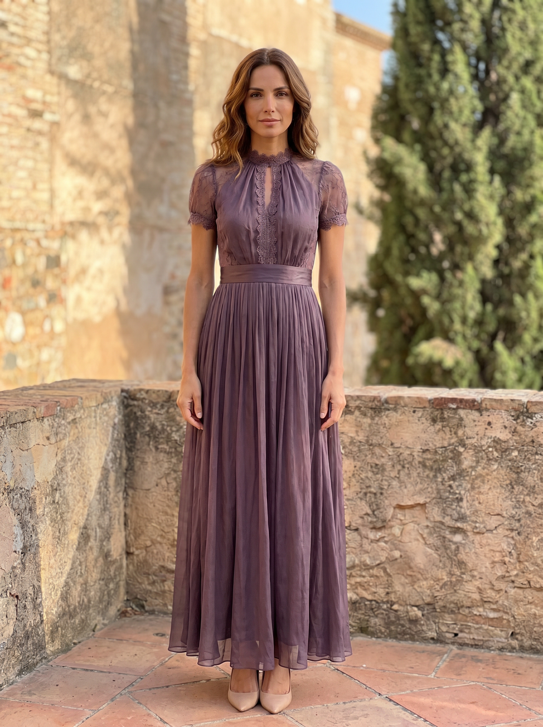 Flavia | Robe longue violette