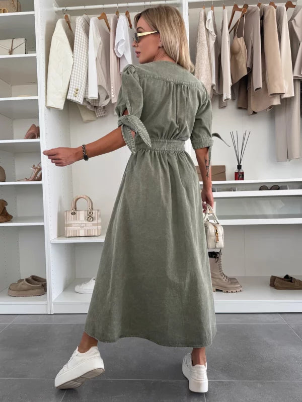 AliceLeon™ | Robe en denim vibrante
