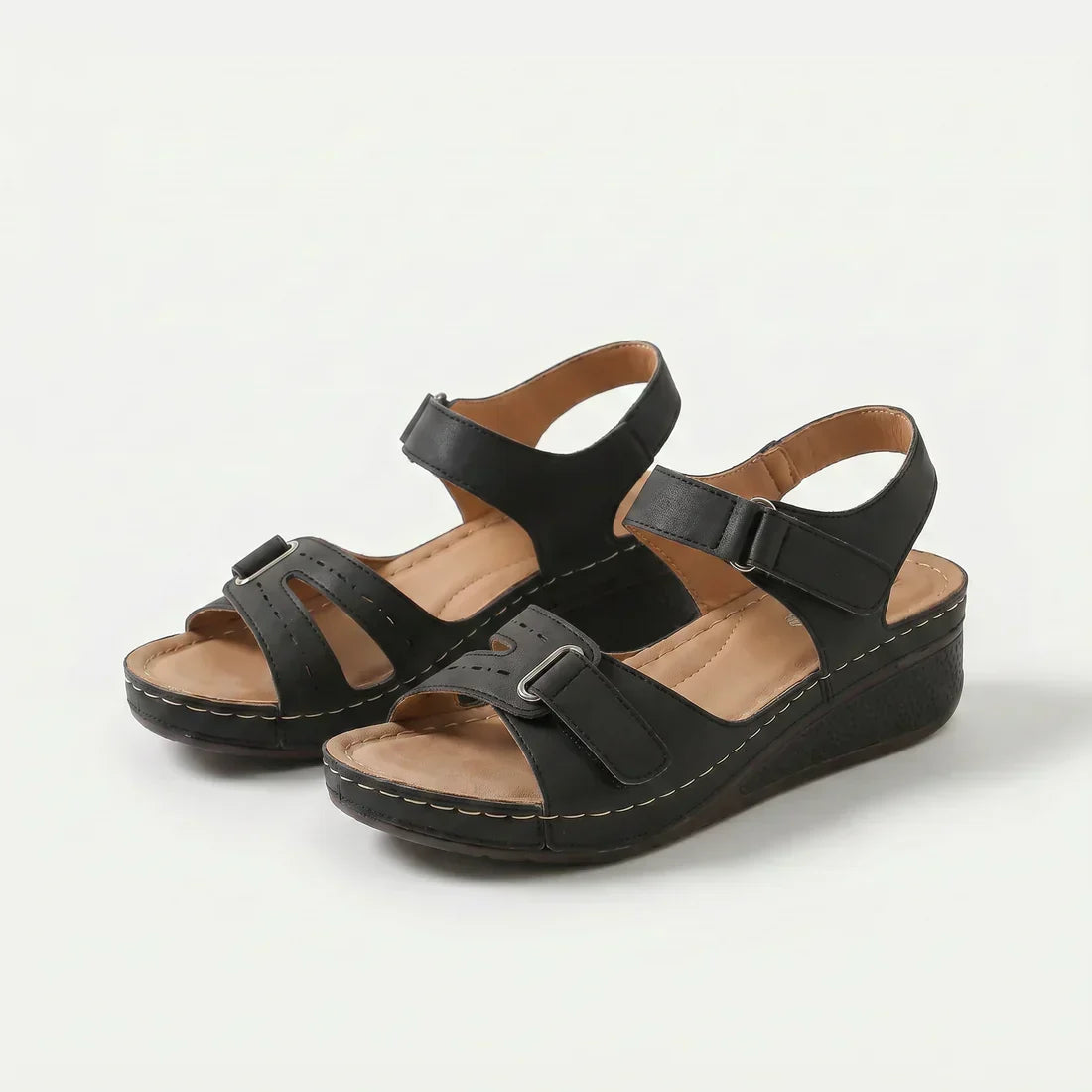 Coralie | Sandales Wedge Confort avec Rembourrage