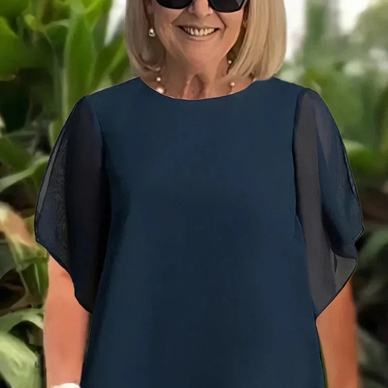 Ensemble Élégant Asymétrique en Deux Pièces